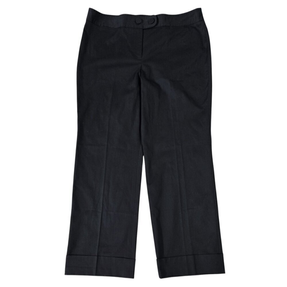 Vintage LOFT NWT Black Trousers Capsule Stretch Office Career Preppy